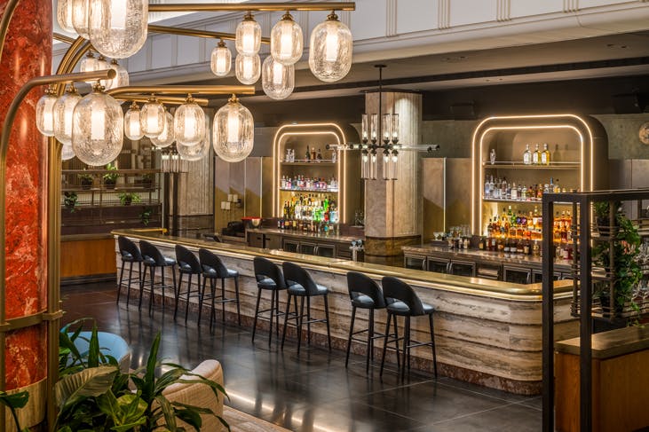 The foyer bar at Kimpton Margot Sydney